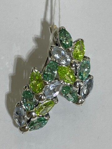 Колос (серьги из серебра)