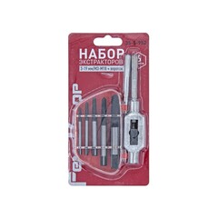 Набор экстракторов 3-19мм/М3-М18, вороток, 6 предм. (РемоКолор) 35-5-952