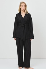 Комплект женский со штанами ARUELLE NOIR SET | Черный