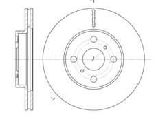 Диск тормозной вентилируемый G-brake  GR-02570