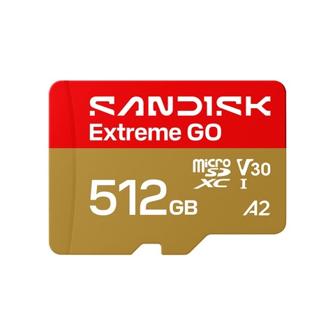 Карта памяти SanDisk Extreme GO microSD UHS-I 512 ГБ, до 240/160 МБ/с (SDSQXGN-512G-GN6MN)