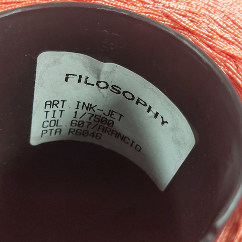 Фасонная пряжа FILOSOPHY / INK-JET 750 коралловый