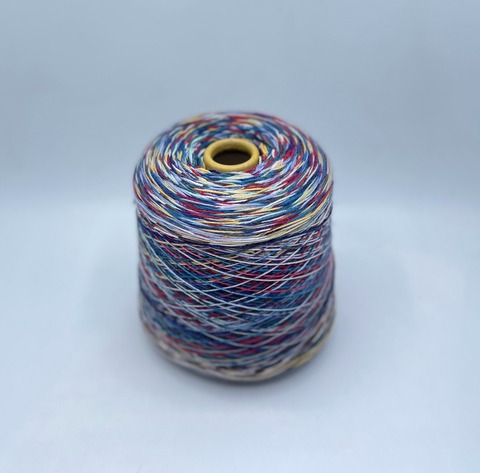 Бобинная пряжа (пр.Италия).art-Calzeteria 4/16 400/100гр, 75%Меринос 25%Полиамид, цвет-Мультиколор(925), арт.33999