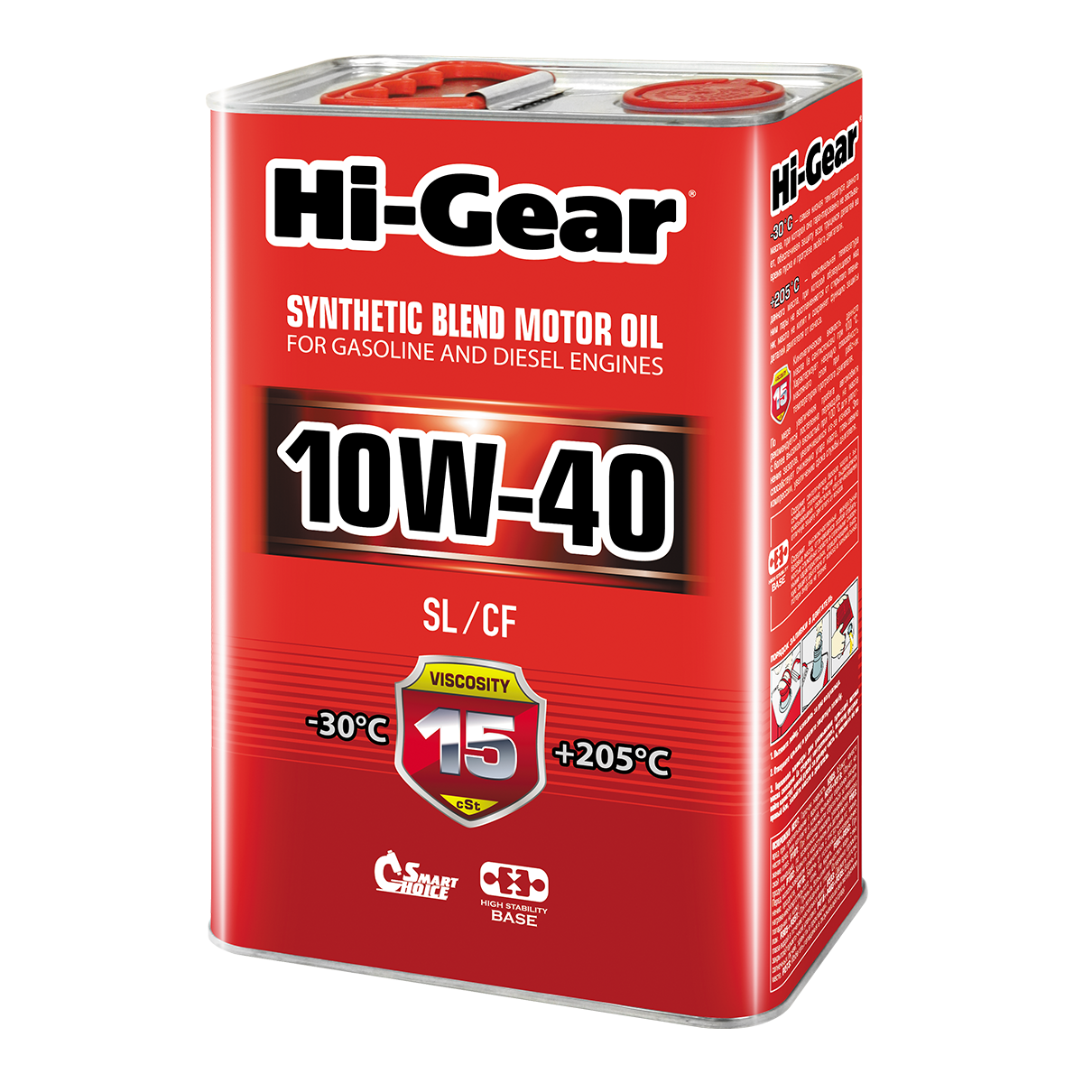 Масло моторное HI-Gear SL/CF 10W40 полусинтетическое 4 л