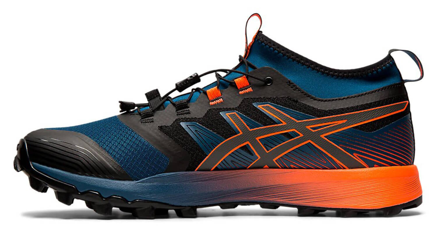 Asics Gel Fujitrabuco 7 Pro кроссовки внедорожники мужские синие-оранжевые - 4