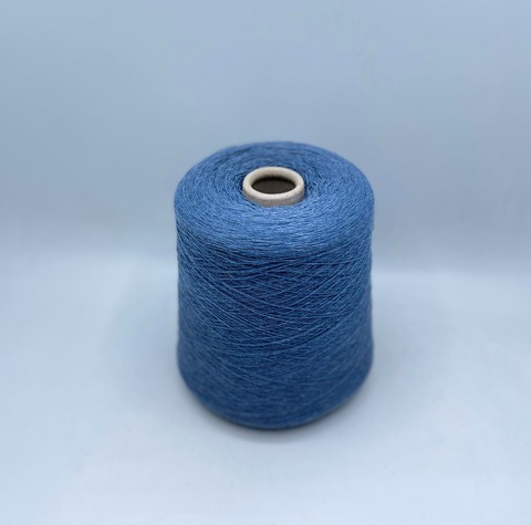 Бобинная пряжа (пр.Италия), 1500м/100 гр. 80%шерсть, 20%полиамид, цвет-Светлый деним, меланж,арт-31797
