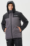 Премиальный теплый зимний костюм Nordski Winter Black/Grey мужской