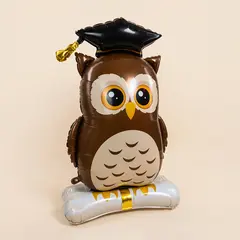 Воздушный шар на подставке Сова Выпускник