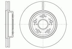 Диск тормозной вентилируемый G-brake  GR-02346