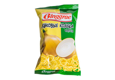 Чипсы Binggrae луковые кольца, 50г