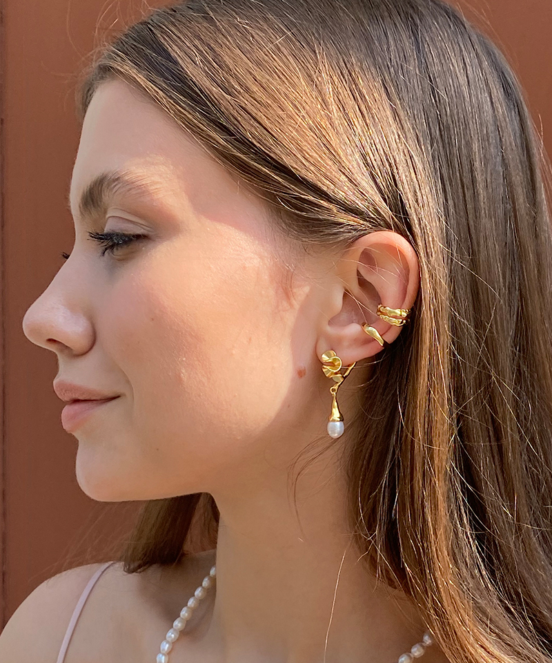 Серьги lotus gold