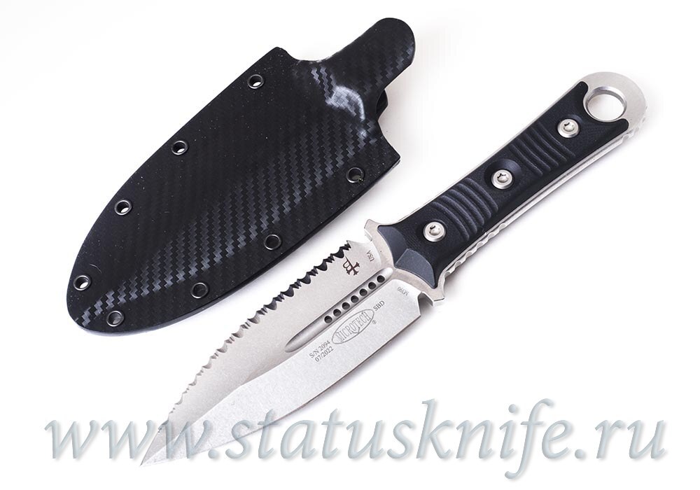 Нож Microtech Borka SBD 201-12 Stonewashed Serrated