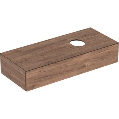 Geberit VariForm 501.174.00.1 Тумба под раковину, 120x23.5x51см, Пекан / Меламин, древесная структура