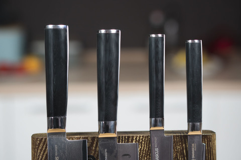 Комплект из 4 ножей Samura Damascus и подставки