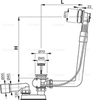 Alcaplast A552K Сифон для ванны
