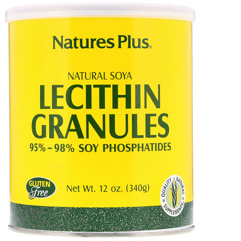 Nature's Plus, Гранулы лецитина, натуральная соя 12 унции (340 г)
