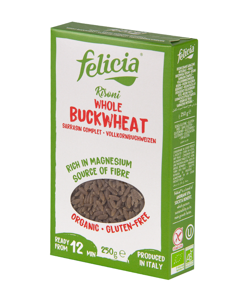 Макаронные изделия FELICIA без глютена из гречневой муки BIO Ризони 250г