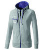 Толстовка на молнии женская Mizuno Heritage Zip Hoody серая - 1