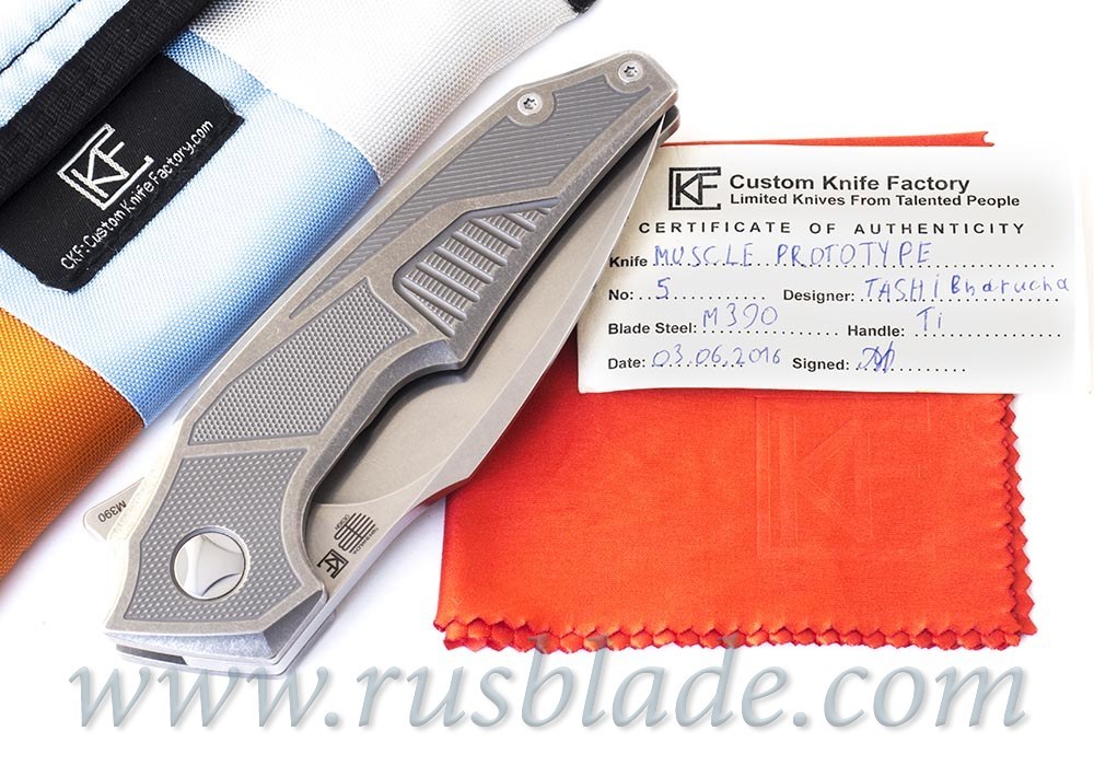 Muscle PROTOTYPE CKF and Tashi Bharucha NEW Knife