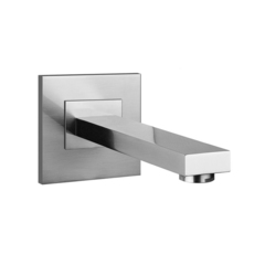 Gessi Rettangolo 20121#031 Настенный излив для ванны, для монтажа с удаленным управлением (не входит в комплект), индивидуальная длина, цвет: хром фото