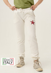 Брюки трикотажные (джоггеры) Bowery NYC "Star" Optic White