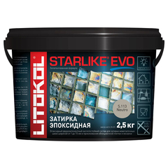 Затирка швов эпоксидная Litokol Starlike Evo S.113 Neutro, 2,5 кг
