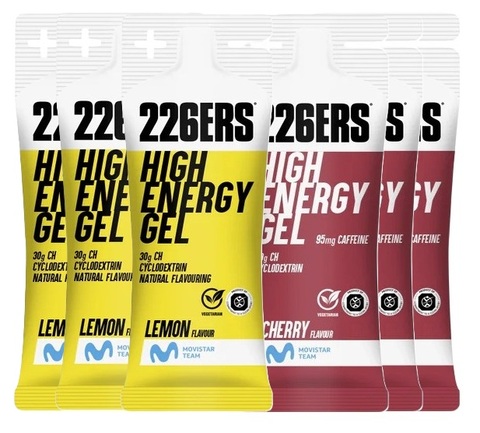 Набор высокоэнергетических гелей 226ERS XS High Energy 45 г лимон-вишня 6 шт