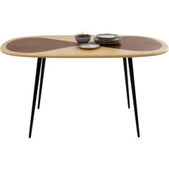 Стол KARE x Karim Rashid Petal Nature Black 150x90 см