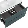 BelBagno UNO-1000-2C-SO-AO База под раковину подвесная с фрезерованными ручками по всей длине фасада с двумя выкатн. ящ., Голубой Матовый, 1000x455x608