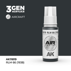 Акриловая краска AK Interactive RLM 66 (1938) 3GEN AIR, 18мл
