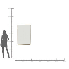 Зеркало Curve Rectangular Brass 120x80 см