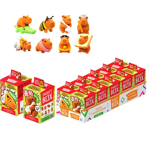 КОНФИТРЕЙД КАПИБАРЧИК 2 SWEET BOX Мармелад с игрушкой в коробочке 1кор*12бл*10шт, 10гр