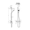 Hansgrohe Croma Select S 27247400 Душевая система с термостатом внешнего монтажа 100 см 3 режима
