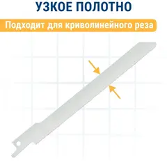Пилки для сабельной пилы по стали ПРАКТИКА S711EF   BIM, по стали, шаг 1,4 мм, 150 мм, 2 шт (773-583)