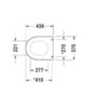 Duravit Starck 2 69810000 Сиденье для унитаза , петли сталь, цвет: белый