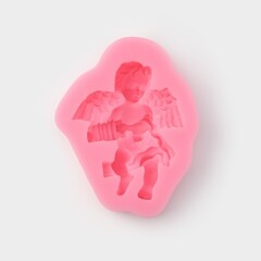 Силиконовый молд  «Ангел с гармошкой», 9×7,4×2 см