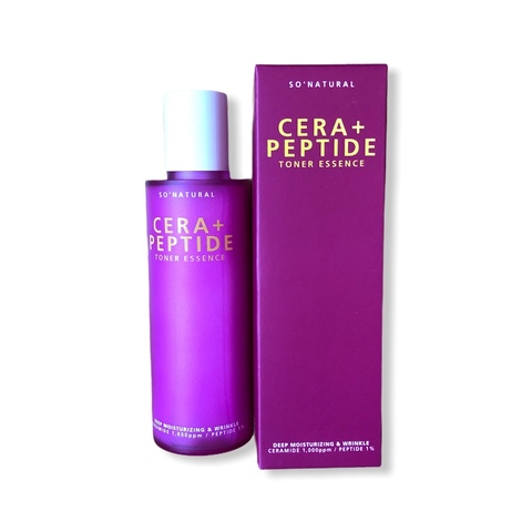 SO NATURAL CERA + PEPTIDE TONER ESSENCE 120ML