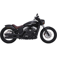 VANCE & HINES MUFFLERS 3"TS BLK SCOUT MUFFLER TWIN SLASH STAGGERED SLIP-ONS MATTE BLACK
