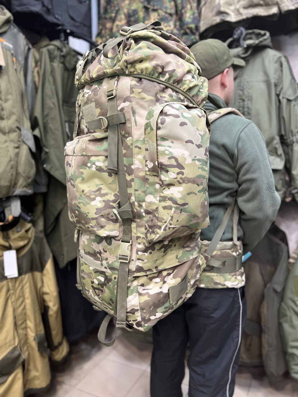 Рюкзак Tiger 100 л Cordura 1000D Мультикам
