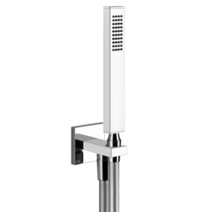 Gessi Rettangolo 20123#031 Душевой комплект: вывод на 1/2”, держатель, шланг 1,5м и душевая лейка, цвет: хром фото