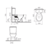 VitrA Normus 9705B003-7200 Унитаз напольный с бачком с сиденьем микролифт