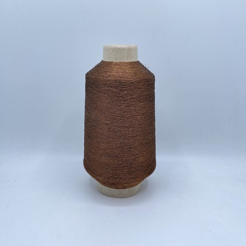 Torcitura di domaso (пр.Италия),art.Ziggy, 1900 м / 100 гр. 79% вискоза , 17% полиэстер(металлик), 4% полиэстер, цвет-Черно-медный, арт.24117
