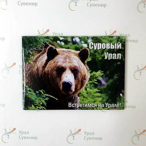 Урал Сувенир - Магнит Урал закатной 90х65 мм №0018