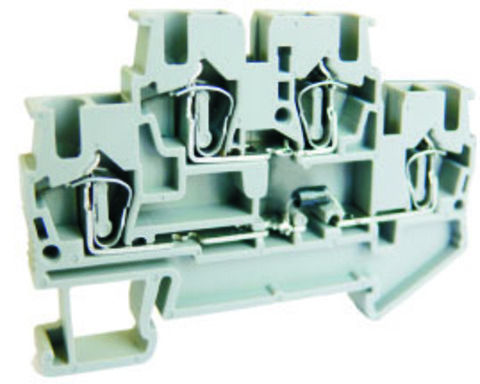UJ5-2.5/2-2D/XL-RE - (421337), (UPUN) Клемма пружинная на DIN рейку двухуровневая с встроенным диодом