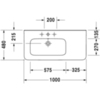 Duravit DuraStyle 2325100060 Раковина мебельная