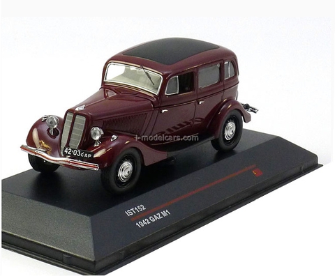 GAZ-M1 dark red 1942 IST Models 1:43