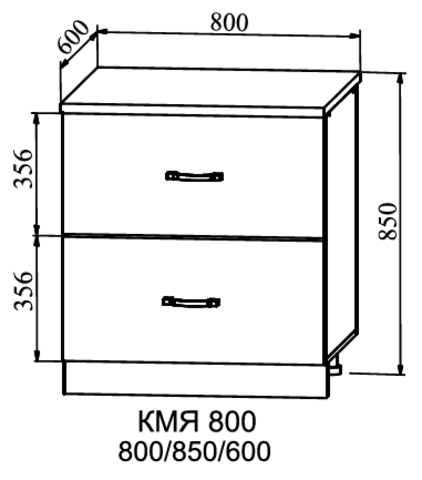 Кухня Марсель метабоксы КМЯ 800