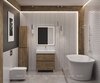 Aquanet 348191 Тумба с раковиной Nova Lite 2.0 60 напольная цв. дуб рустикальный (348191)