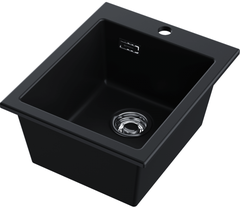 Кухонная мойка Omoikiri Omishima 41-BL Matt Natceramic/черный