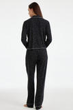 Черная пижама в горошек BlackSpade